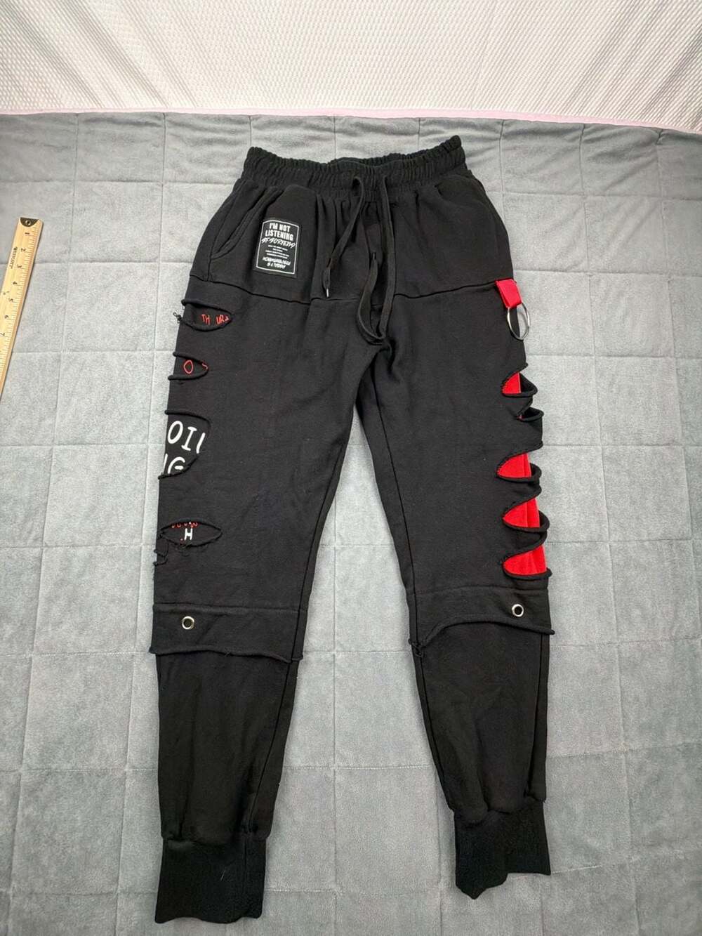 Niepce Inc Men's Brave Heart Ripped Streetwear emo grunge goth